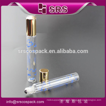 SRS high quality no leakage glass roll on bottle , 10ml glass perfume bottle